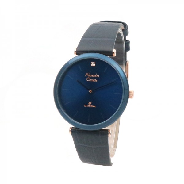 Alexandre Christie AC 8577 Rosegold Blue Ring Lady LHLURBU